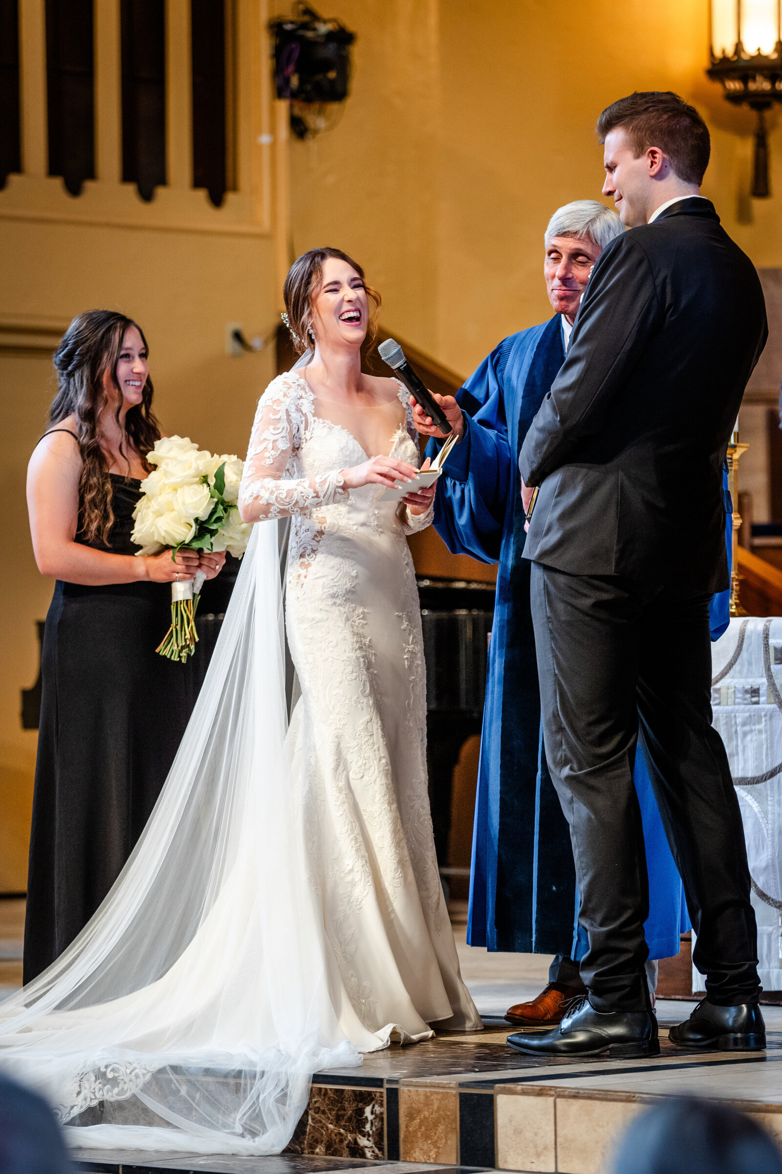 Bride giving vows