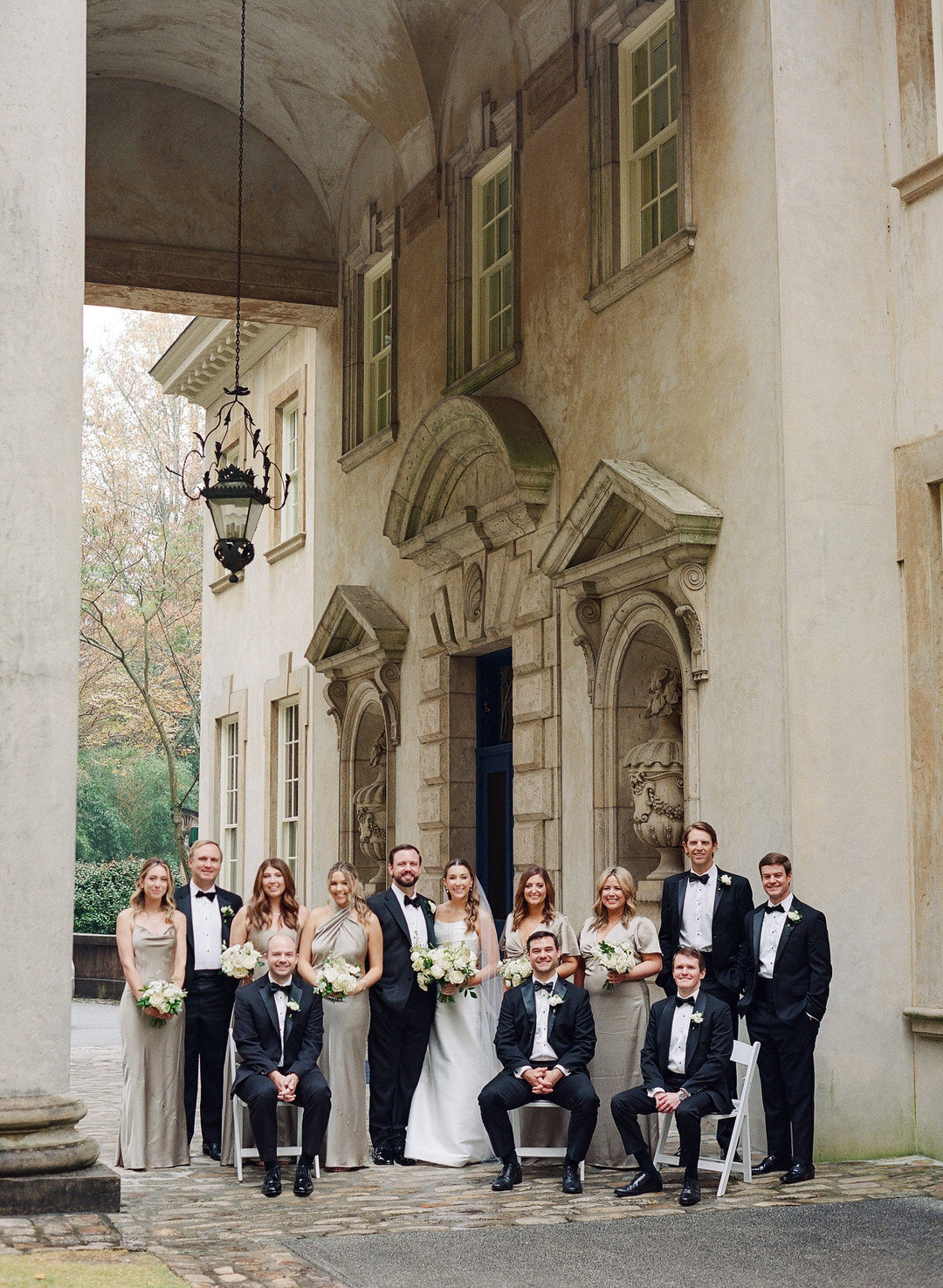 Wedding Party at Swan House in Atlanta Georgia