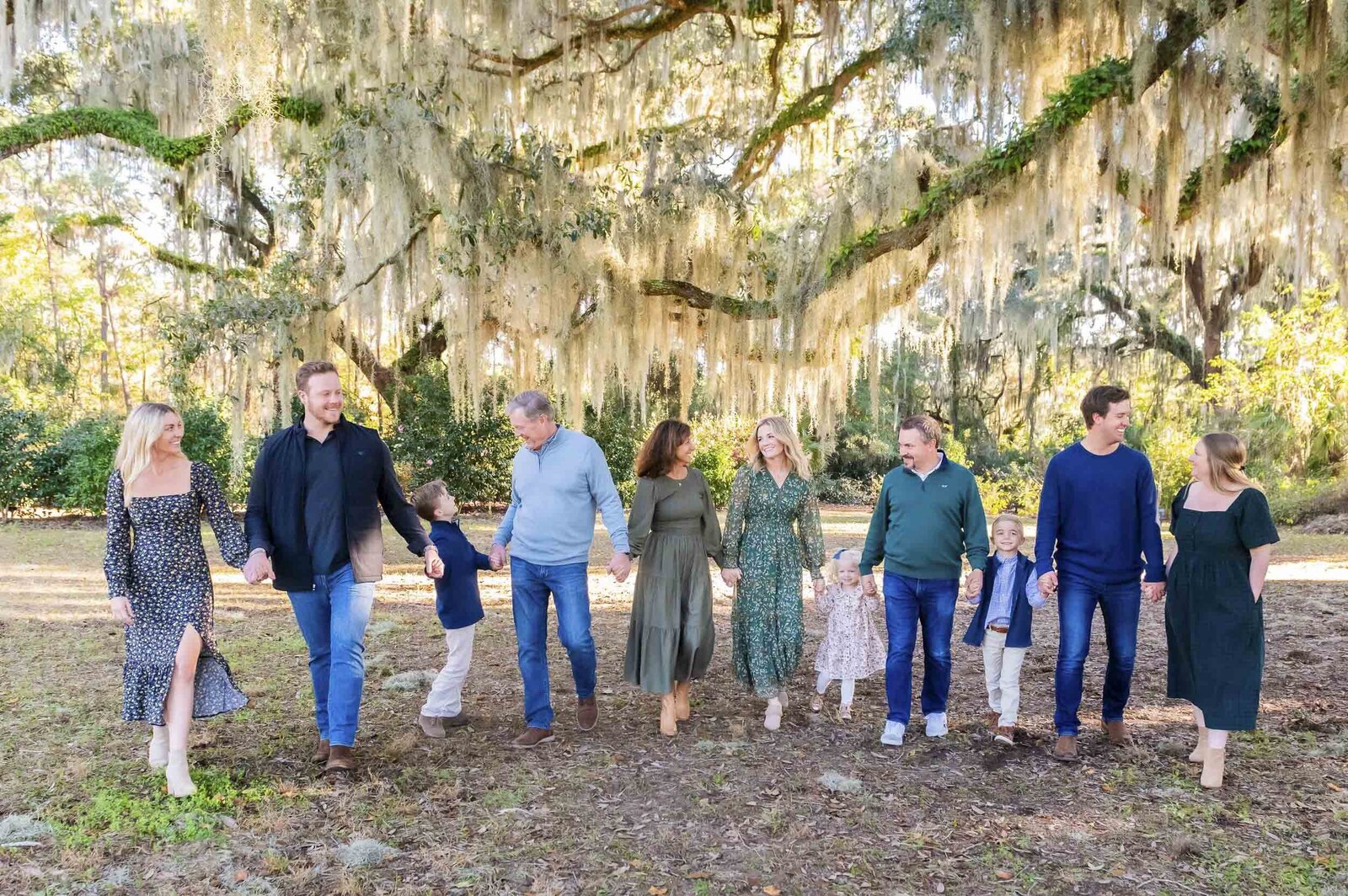 family at park in HHI SC