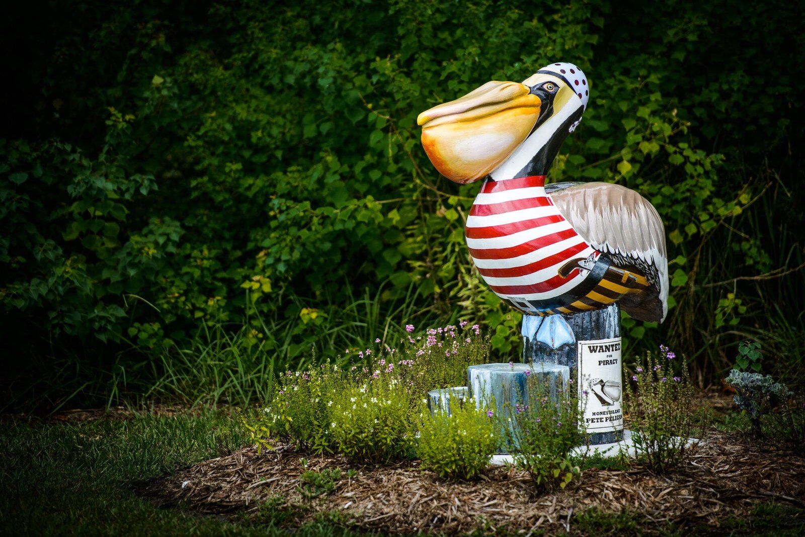 Pelican statue for Slidell Louisiana community art project