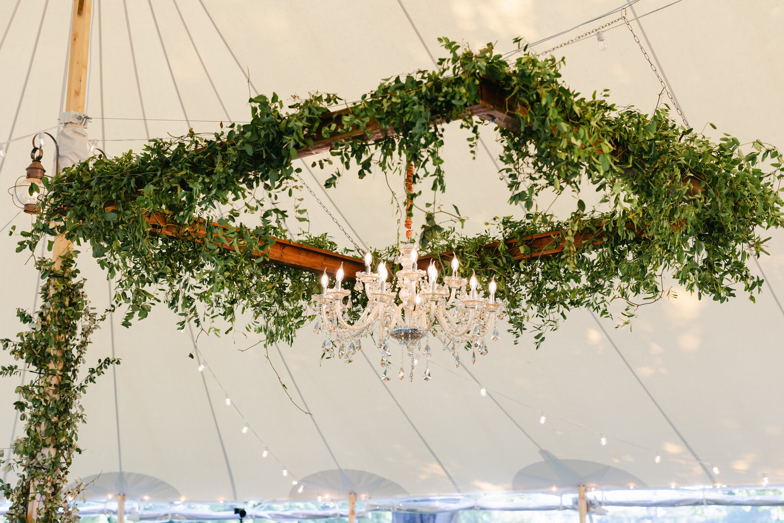 Stone-Acres-Farm-wedding-draping-chandelier-5
