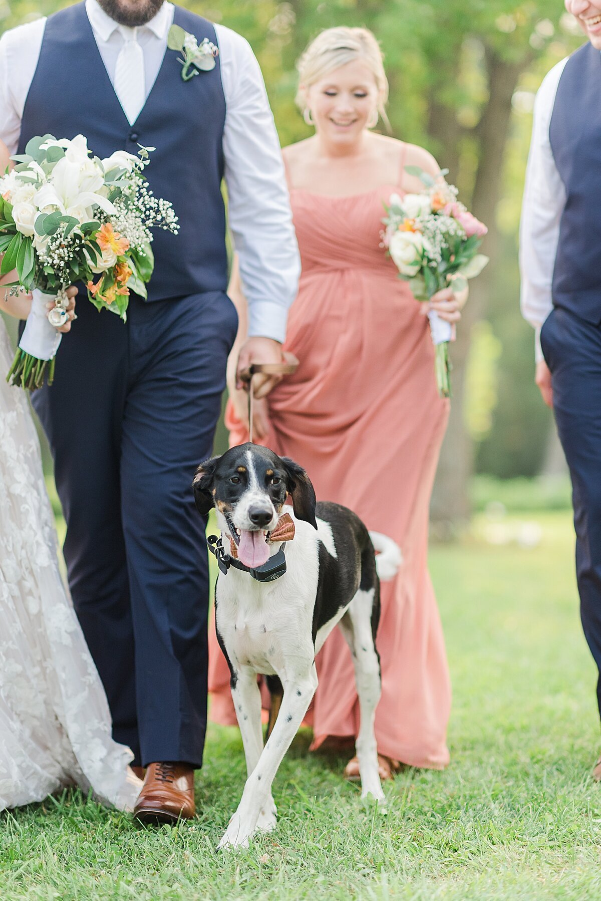 Navy & Rose Summer Backyard Wedding | Danvers, IL_0042