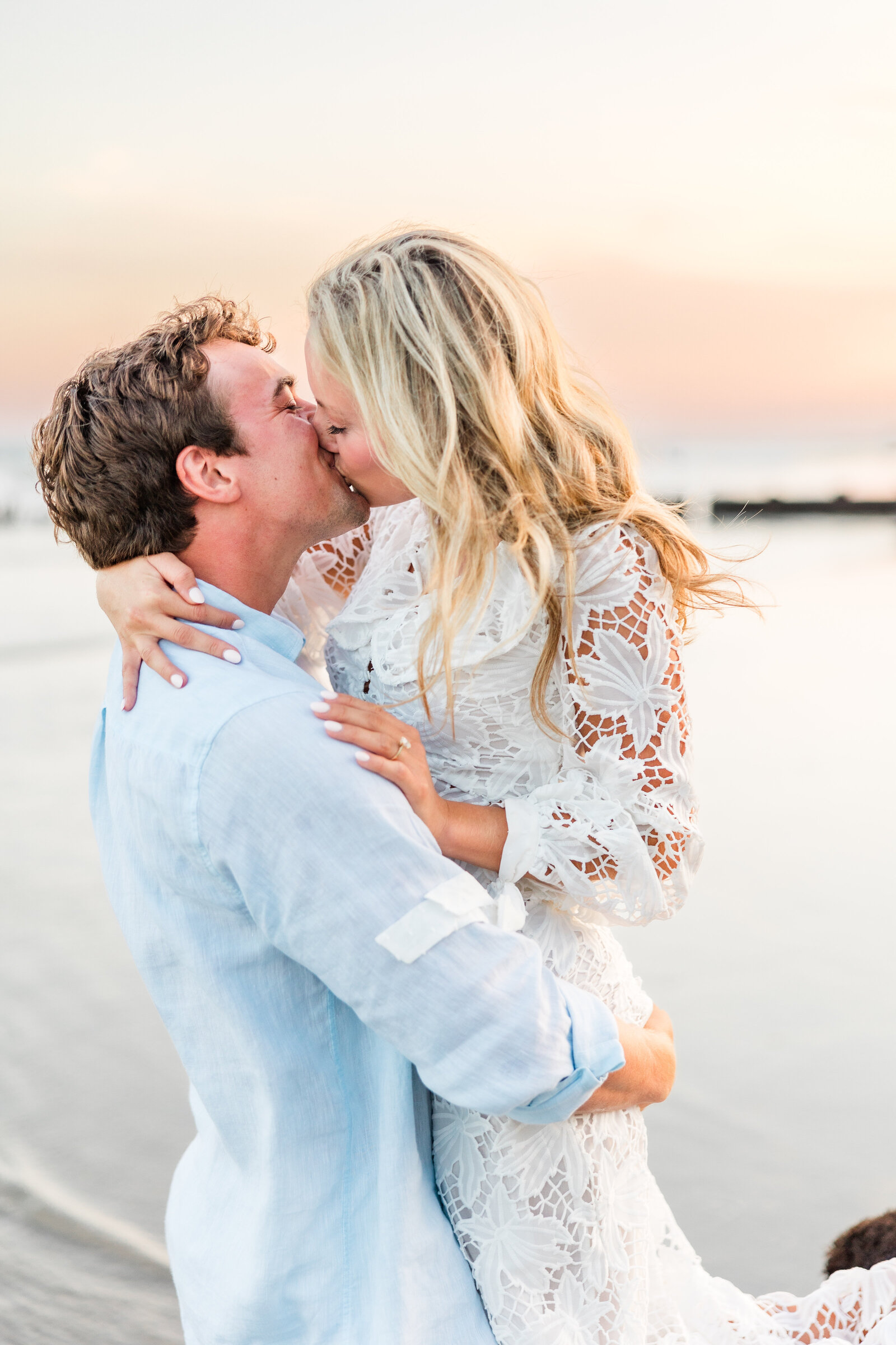 Emma Kate + Will | Beach Engagement-23