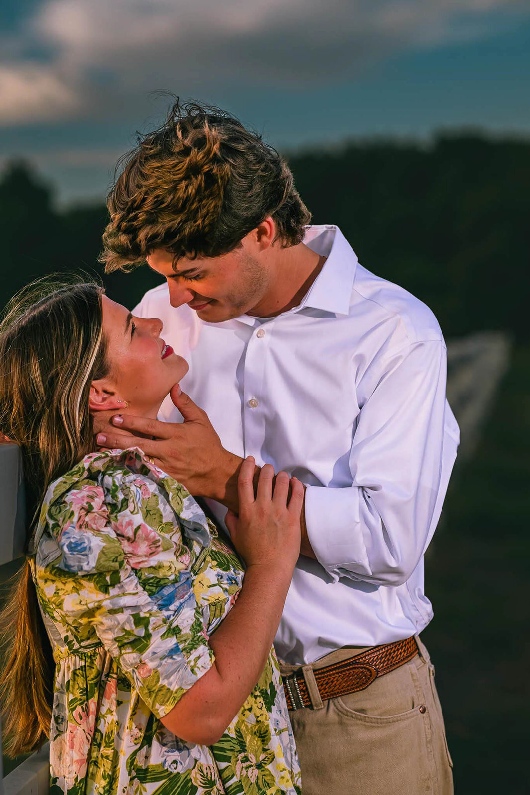 A husband  kissing his wife during an intimate moment at a San Antonio wedding, captured by CMH Studios