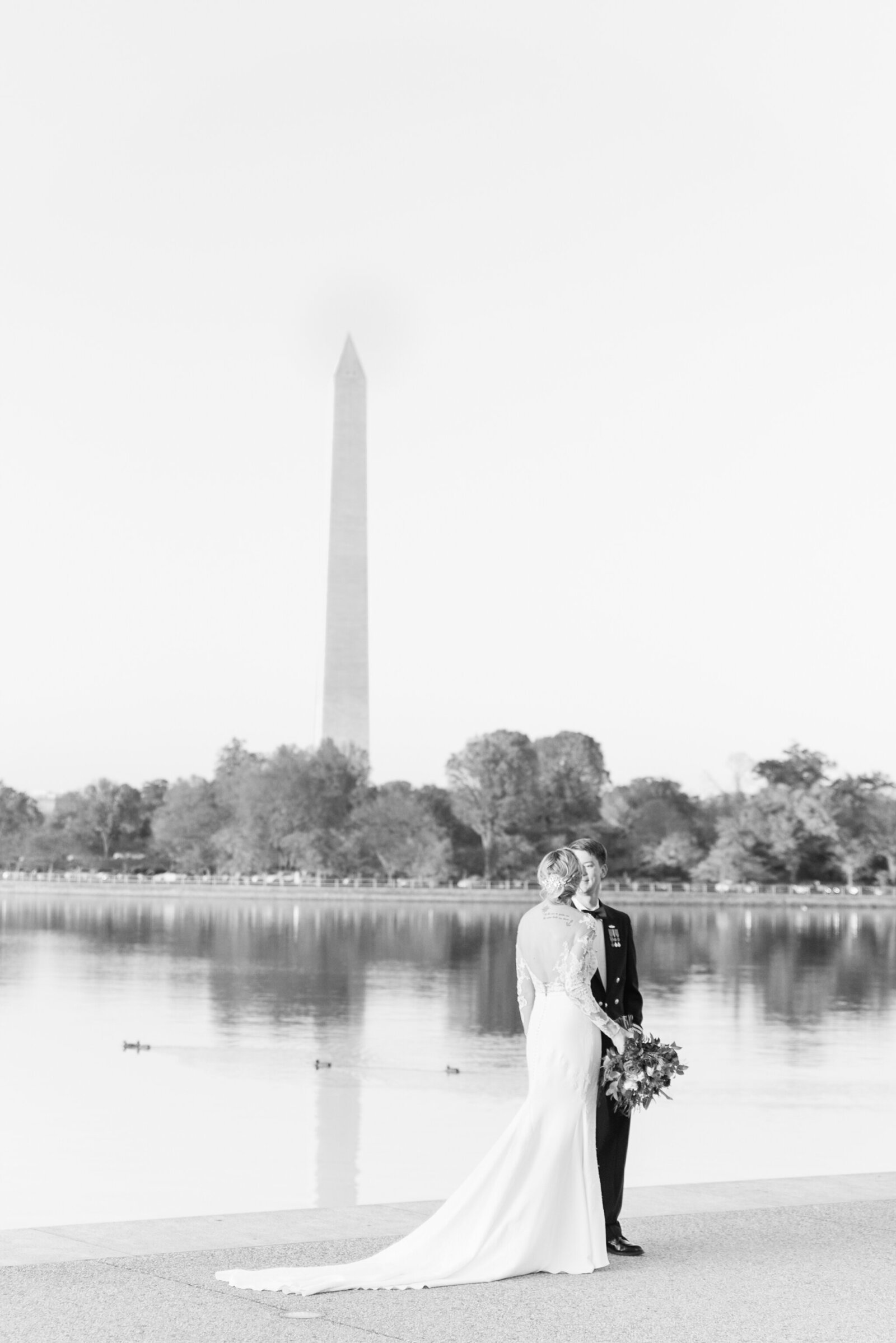 jefferso memorial wedding portraits