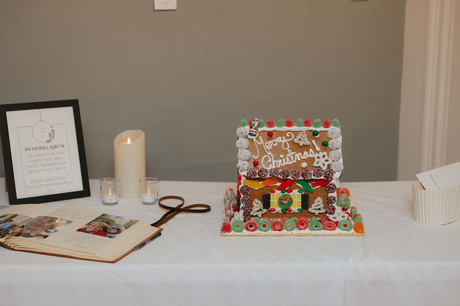 Colorful Merry Christmas cake