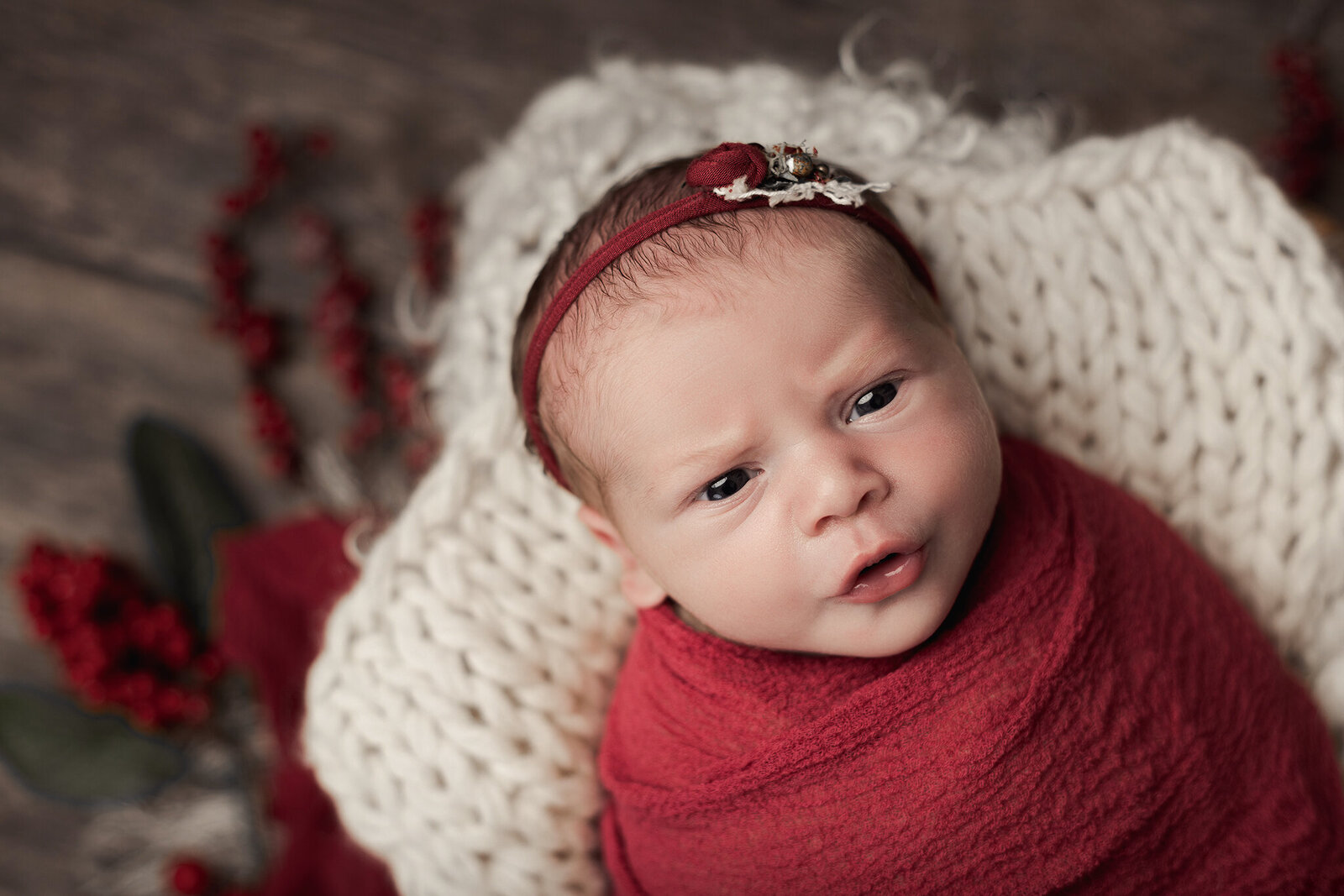 christmas baby newborn photoshoot llanelli