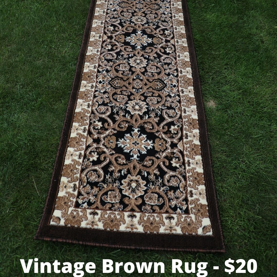 vintage brown rug