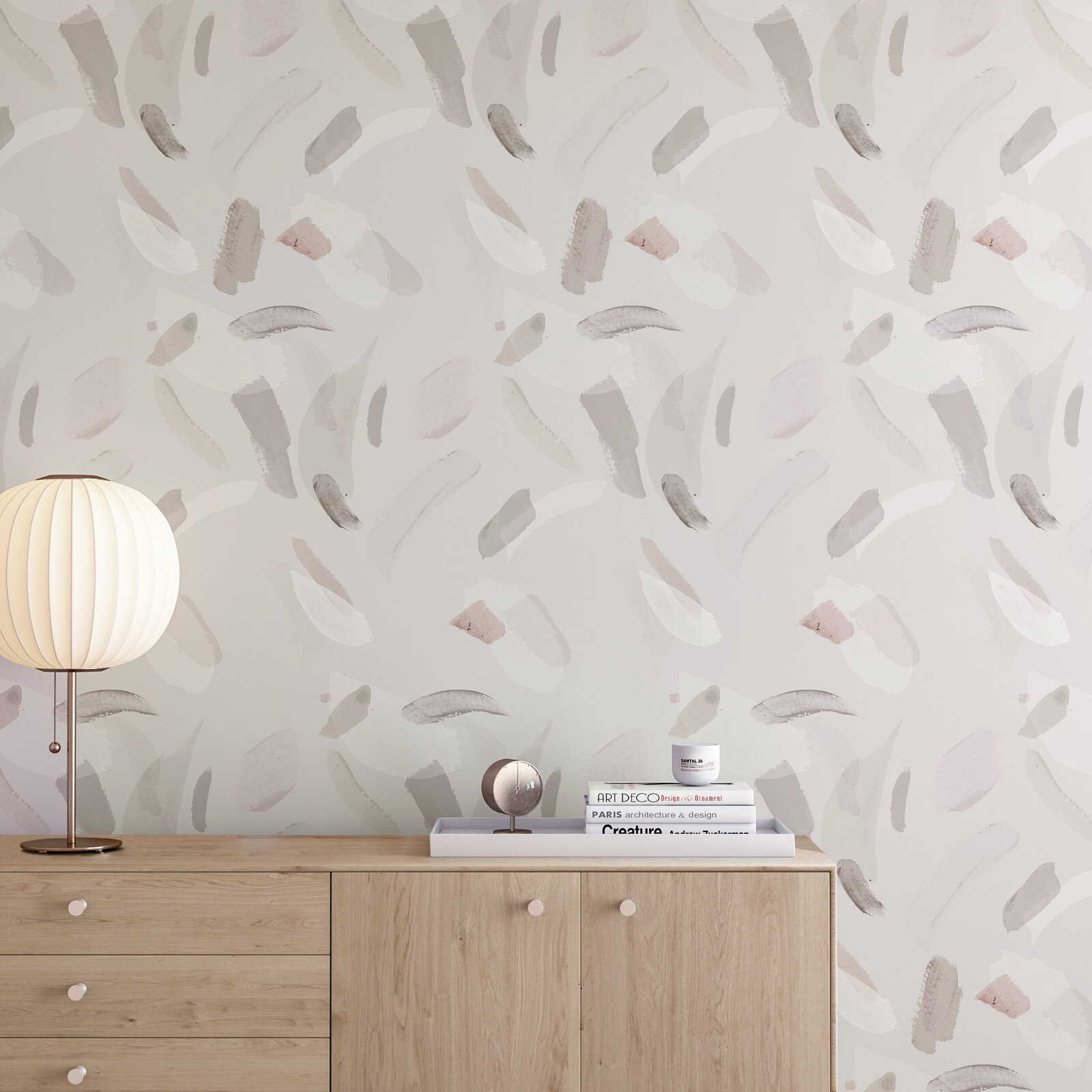 Surface Pattern Design and Art Licensing by Lucia Pador - Movements for drop it Modern - MOVEMENTS© _ GREY