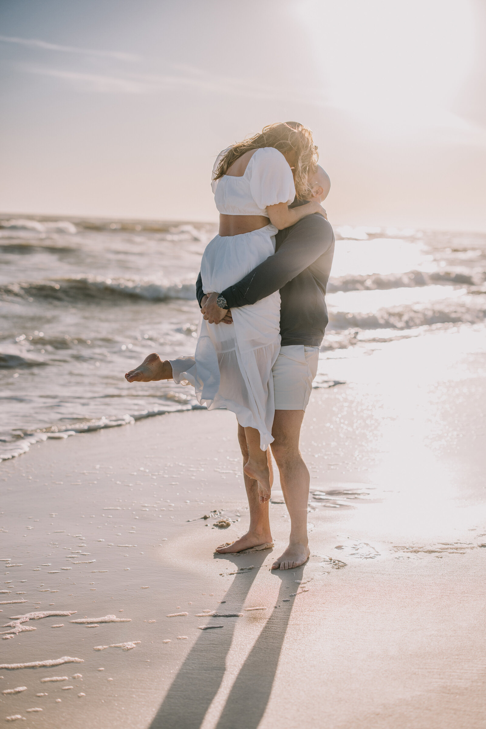Sunset engagement photo in Pensacola, FL