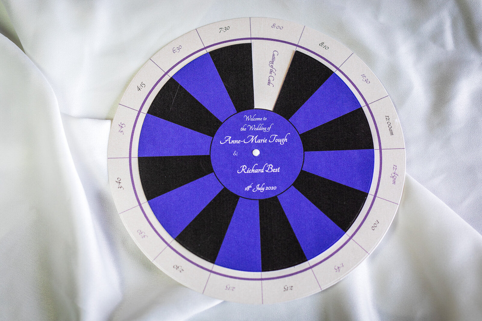 Interactive roulette wheel design for Order of the Day