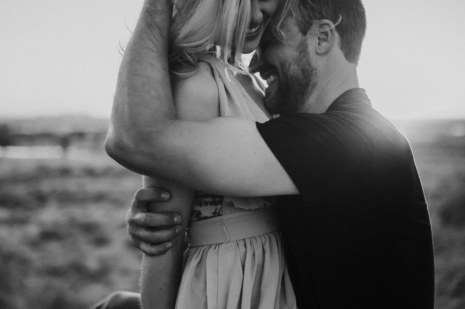 Engagement session during golden hour in San Diego, CA