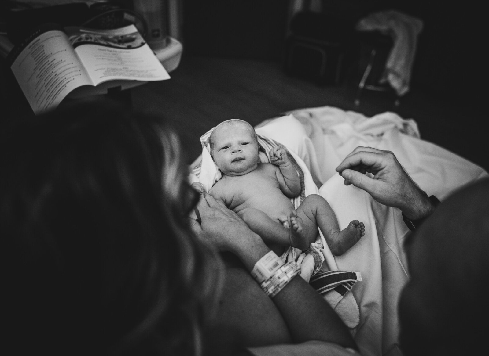 newborn baby born in hospital