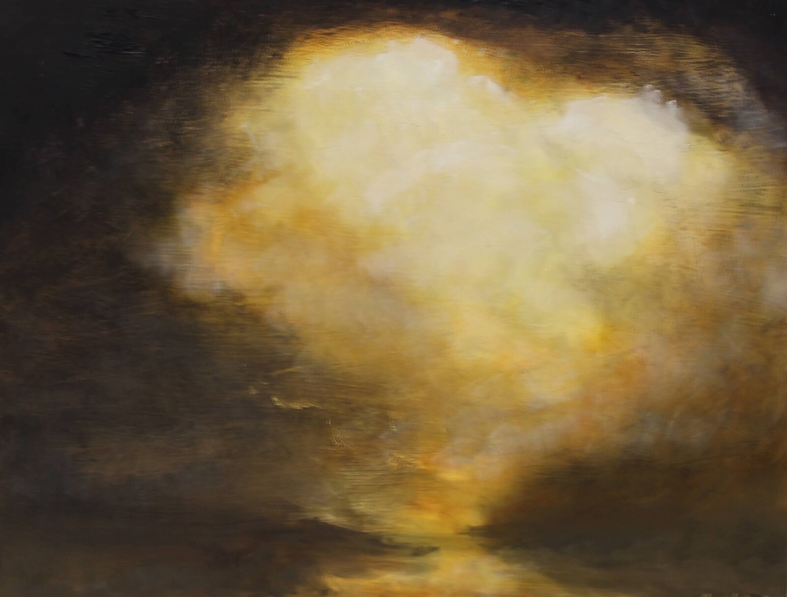 Moody Oil painting by Jane Mishkind of a sky and clouds