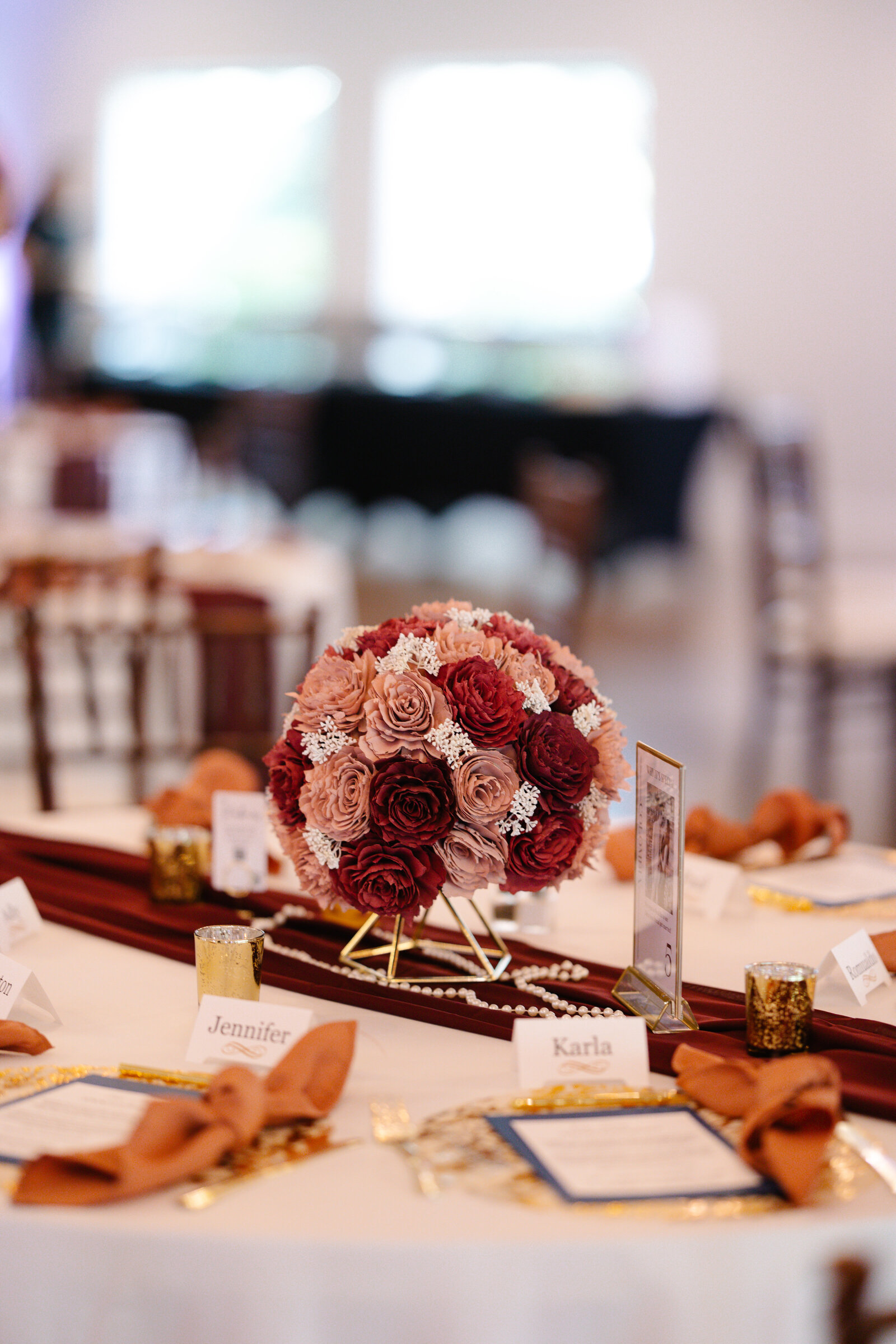 Wedding venue decor tle setting photography