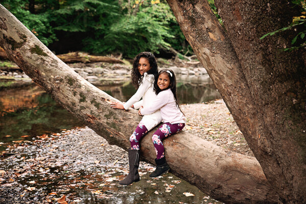 East Brunswick NJ Family Photographer Ramapo Valley County Reservation Sisters