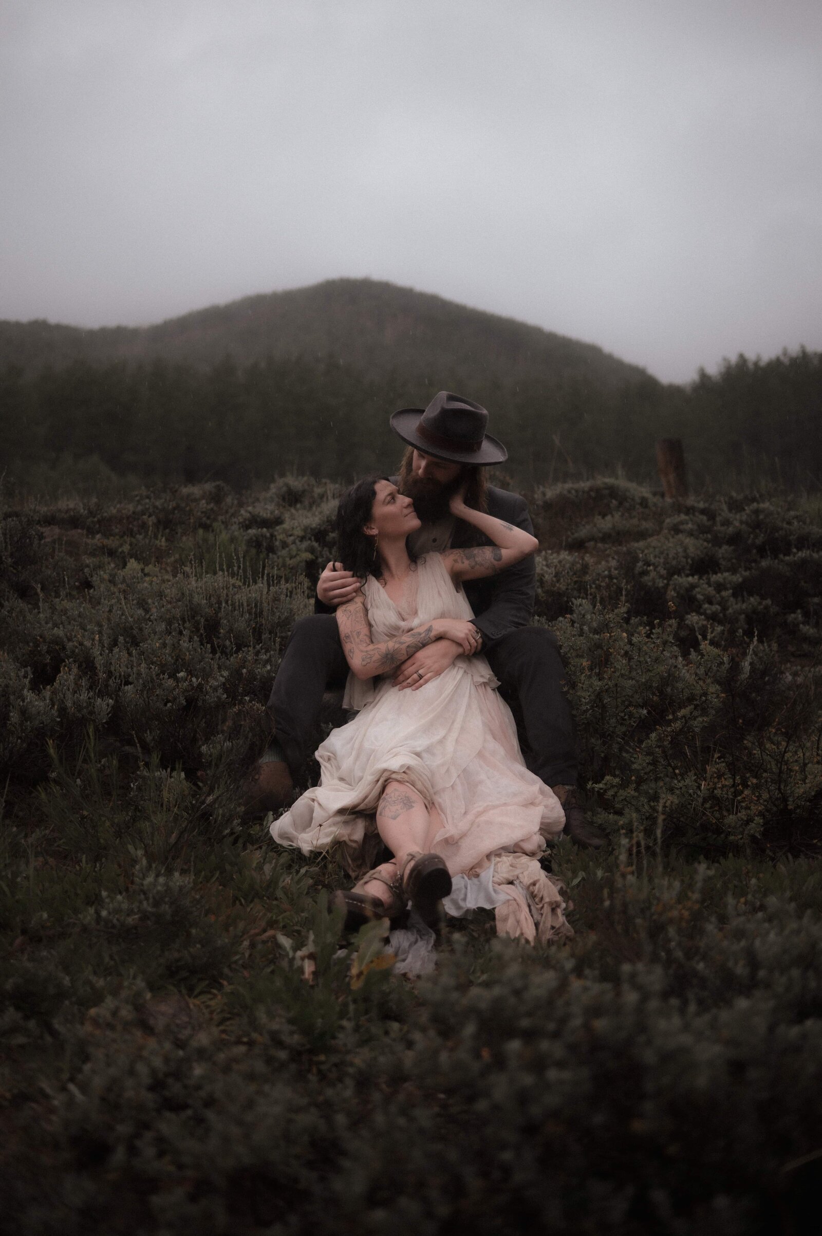 Rustic mountain elopement near Telluride, Colorado