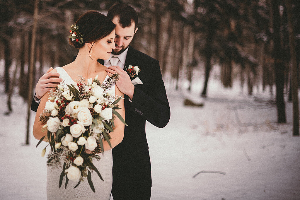 romantic winter wedding