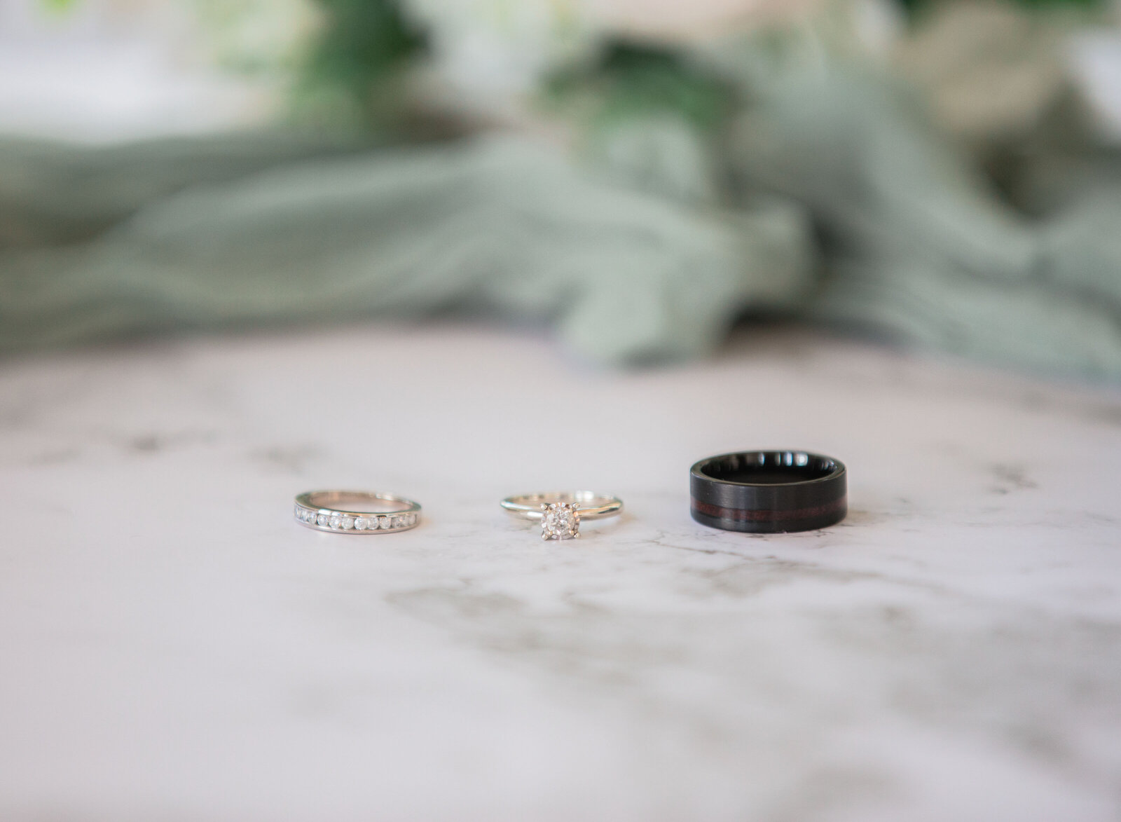 wedding rings closeup