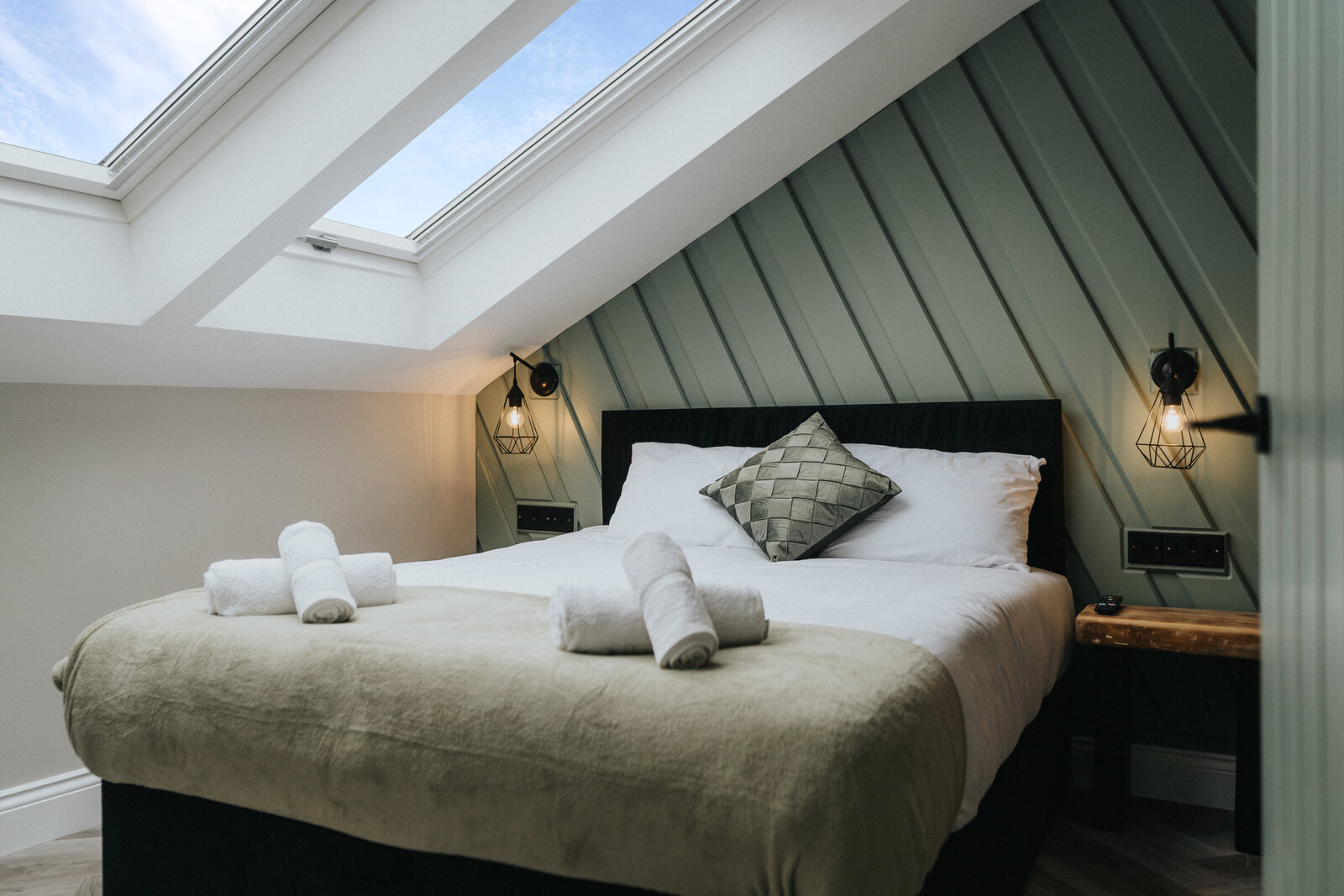 property photography bedroom skylight windows