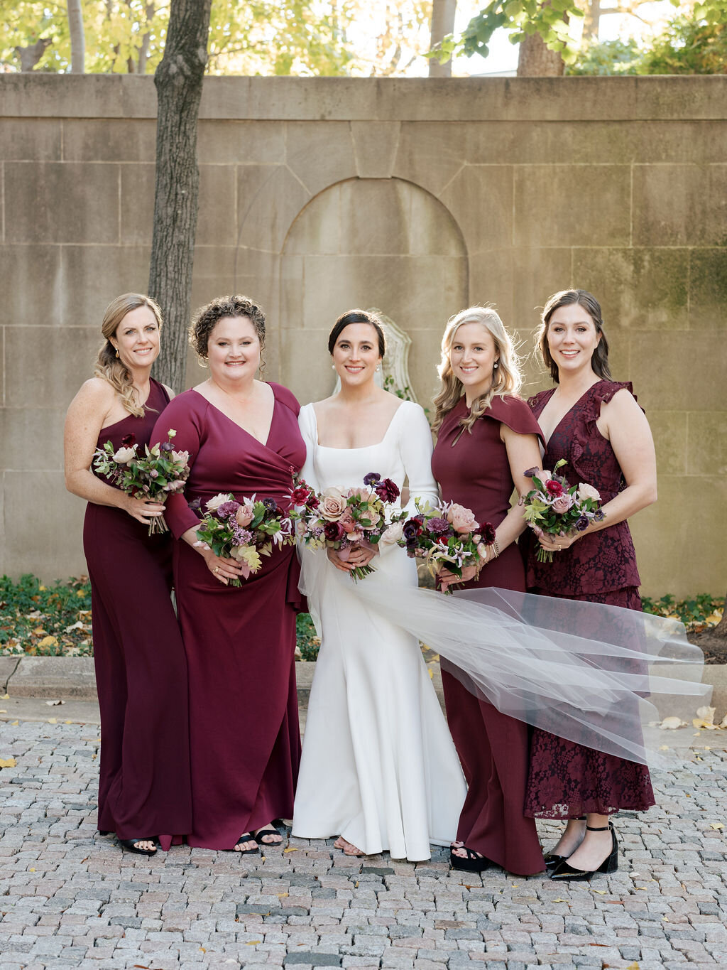 34Kate Campbell Floral Meridian House fall wedding by Greer Gattuso photo bridal party