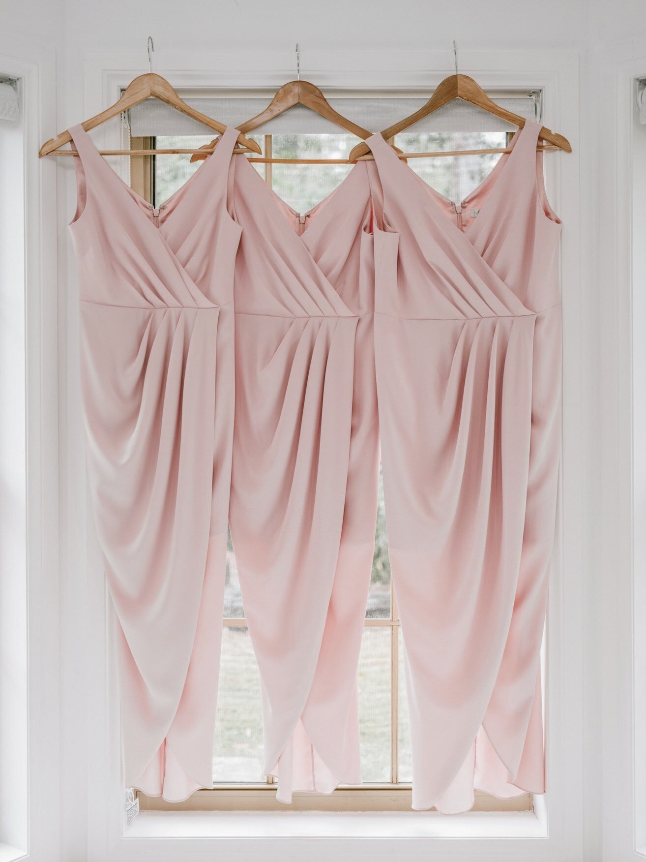 Blush bridesmaids dresses