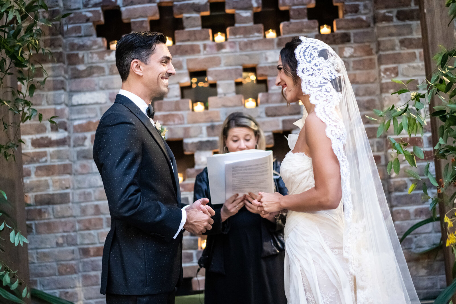Wedding ceremony at the Maison Dupuy Hotel in New Orleans