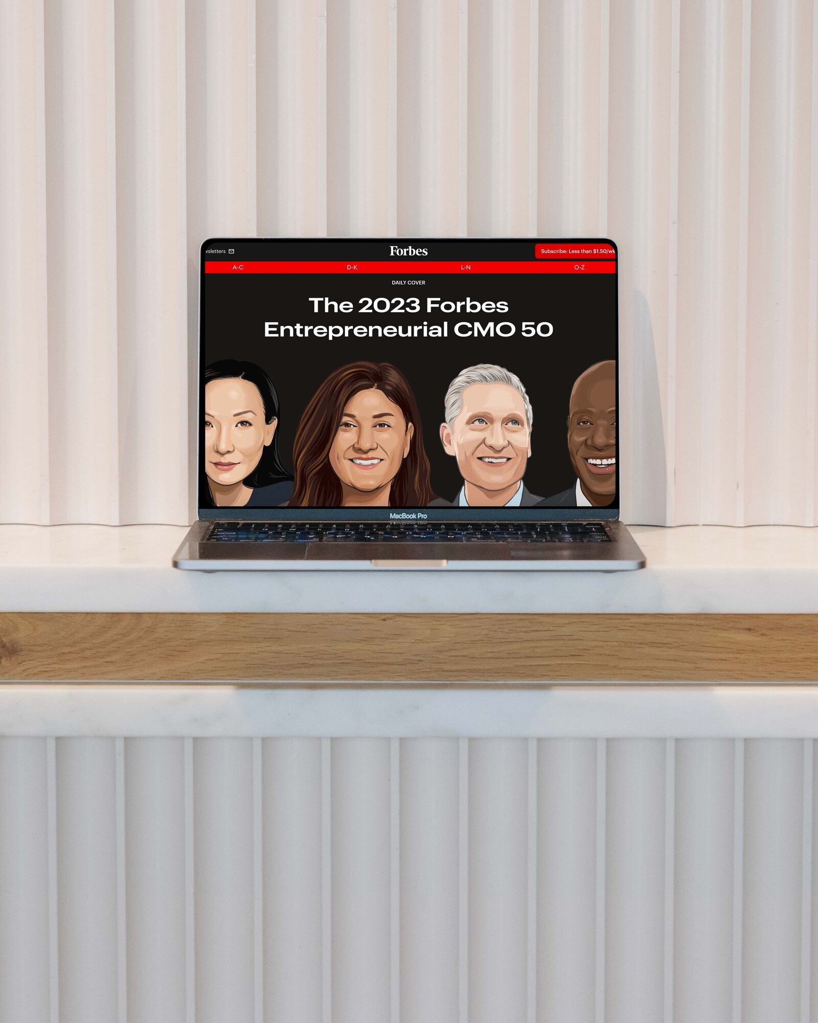 2023 Forbes Entreprenurial CMO 50 feature