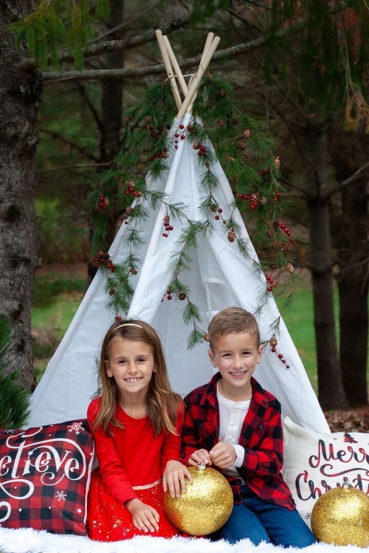 Christmas mini session Great Smoky Mountains