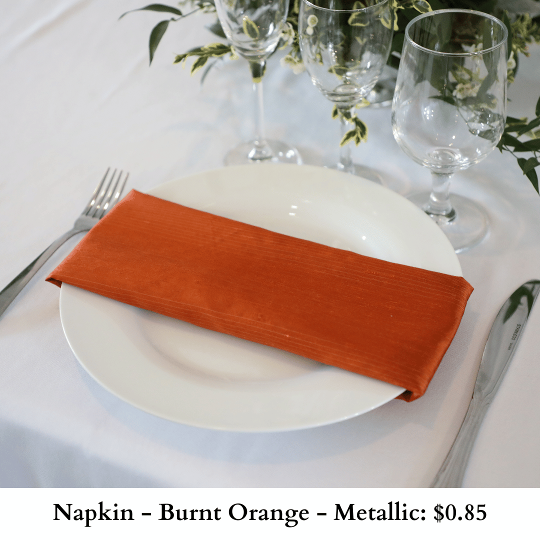 Napkin-Burnt Orange-Metallic-197