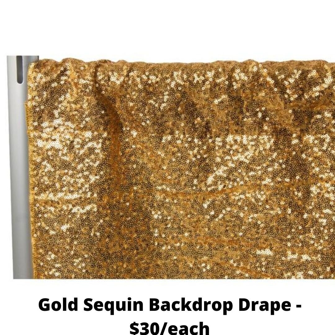 gold drape