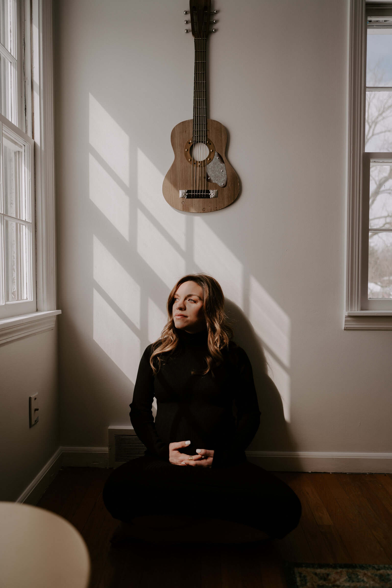 Indianapolis Winter In Home Maternity Session - Cooper-111
