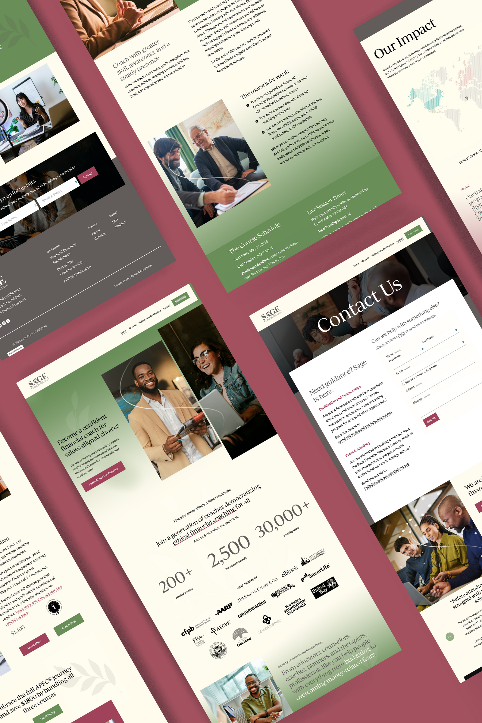 squarespace website design nonprofit finance