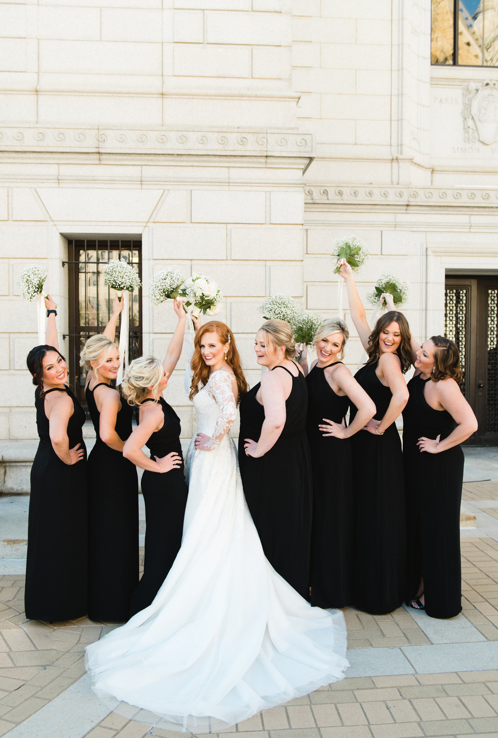 bridal party photos