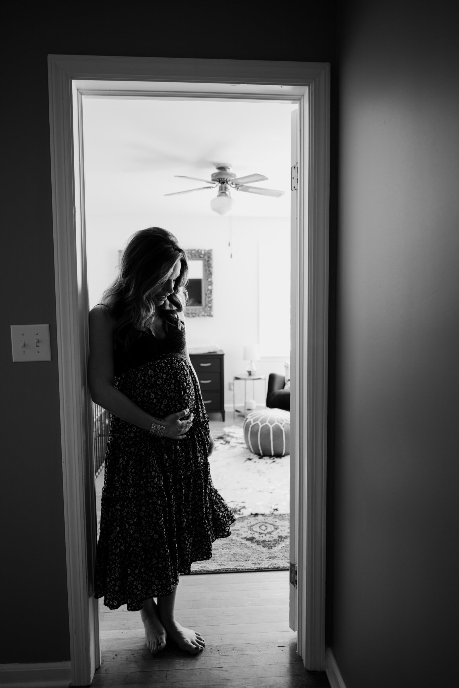 Indianapolis Winter In Home Maternity Session - Cooper-57