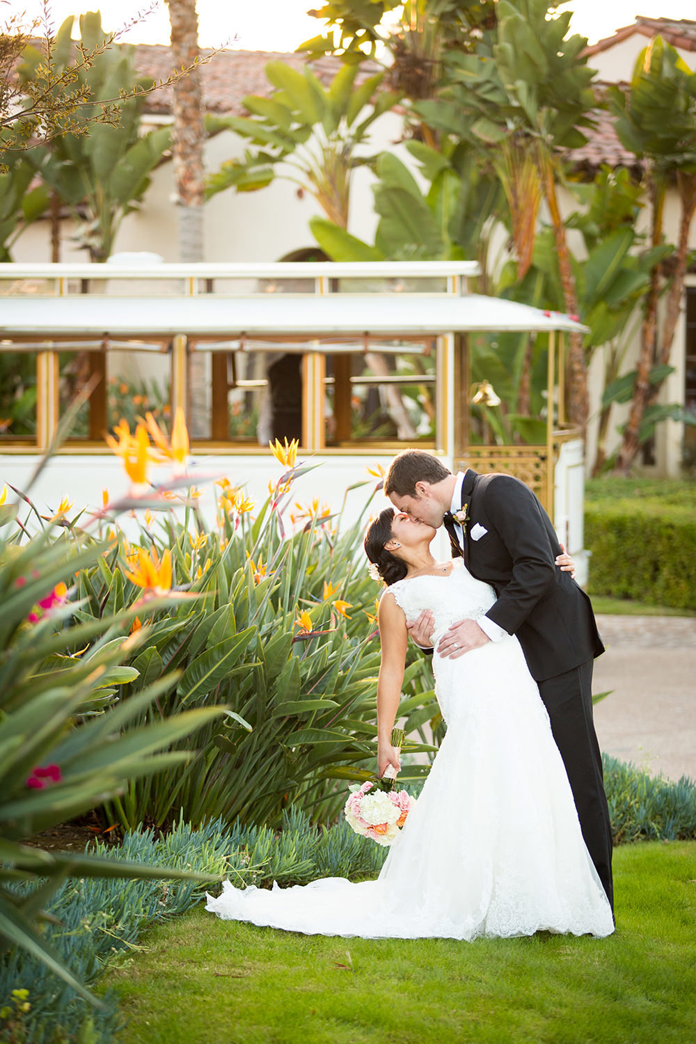 bride and groom at the crosby club beautiful light