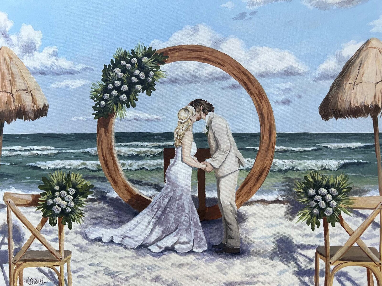 Victoria and Ian wedding commission