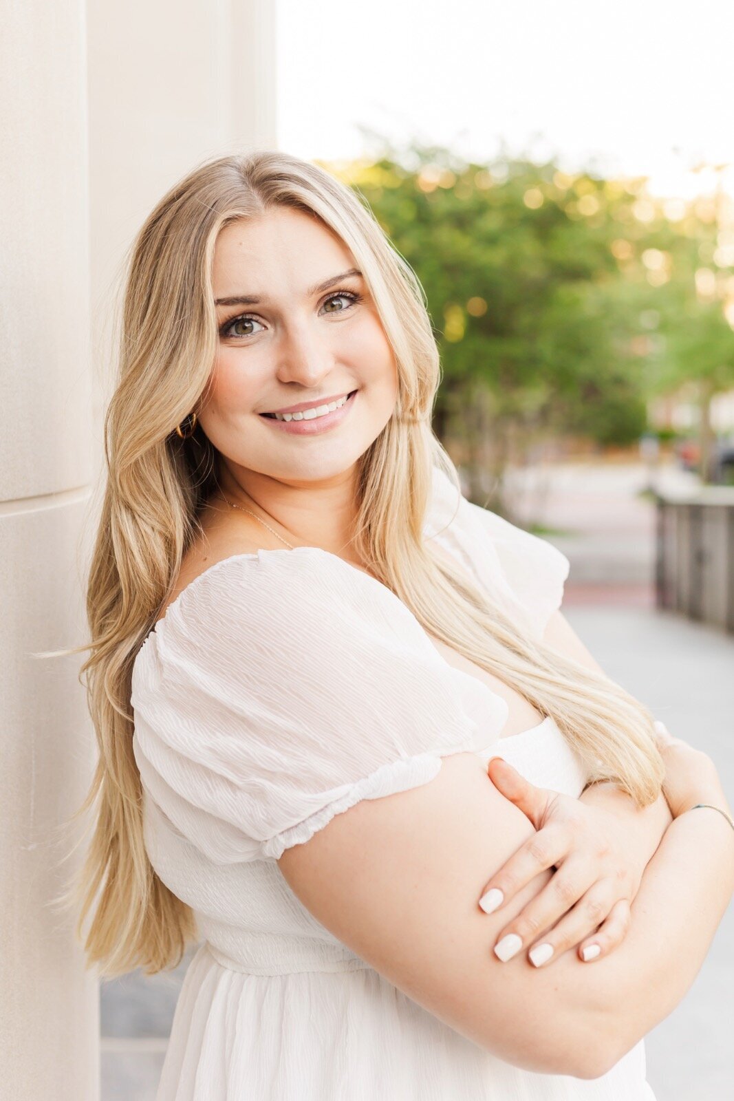 Headshot of blonde female
