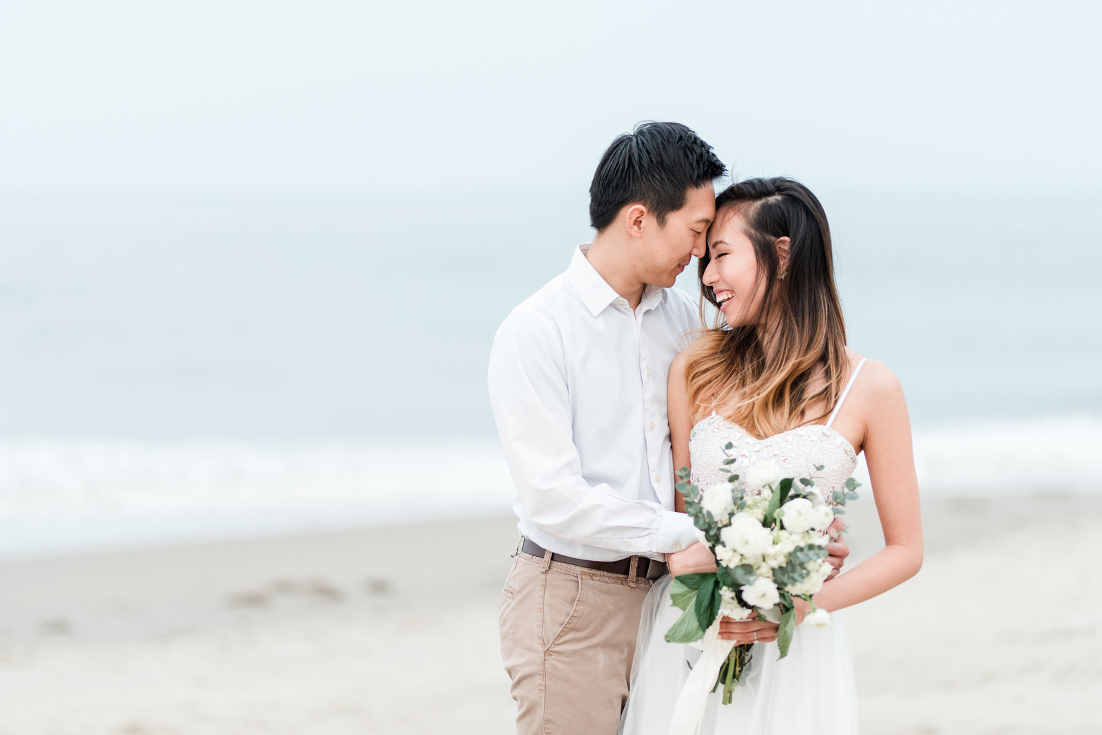 virginia beach oceanfront engagement session