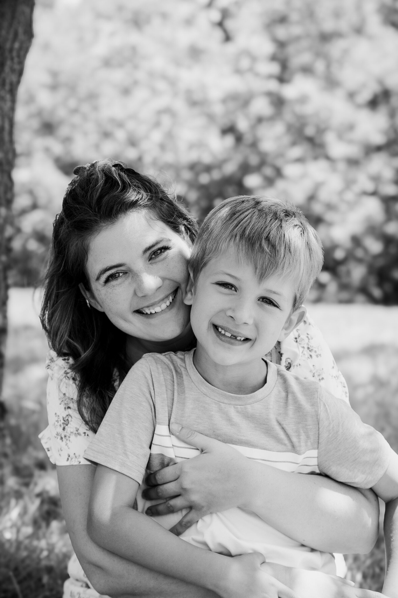 mommy and son portrait in kansas city