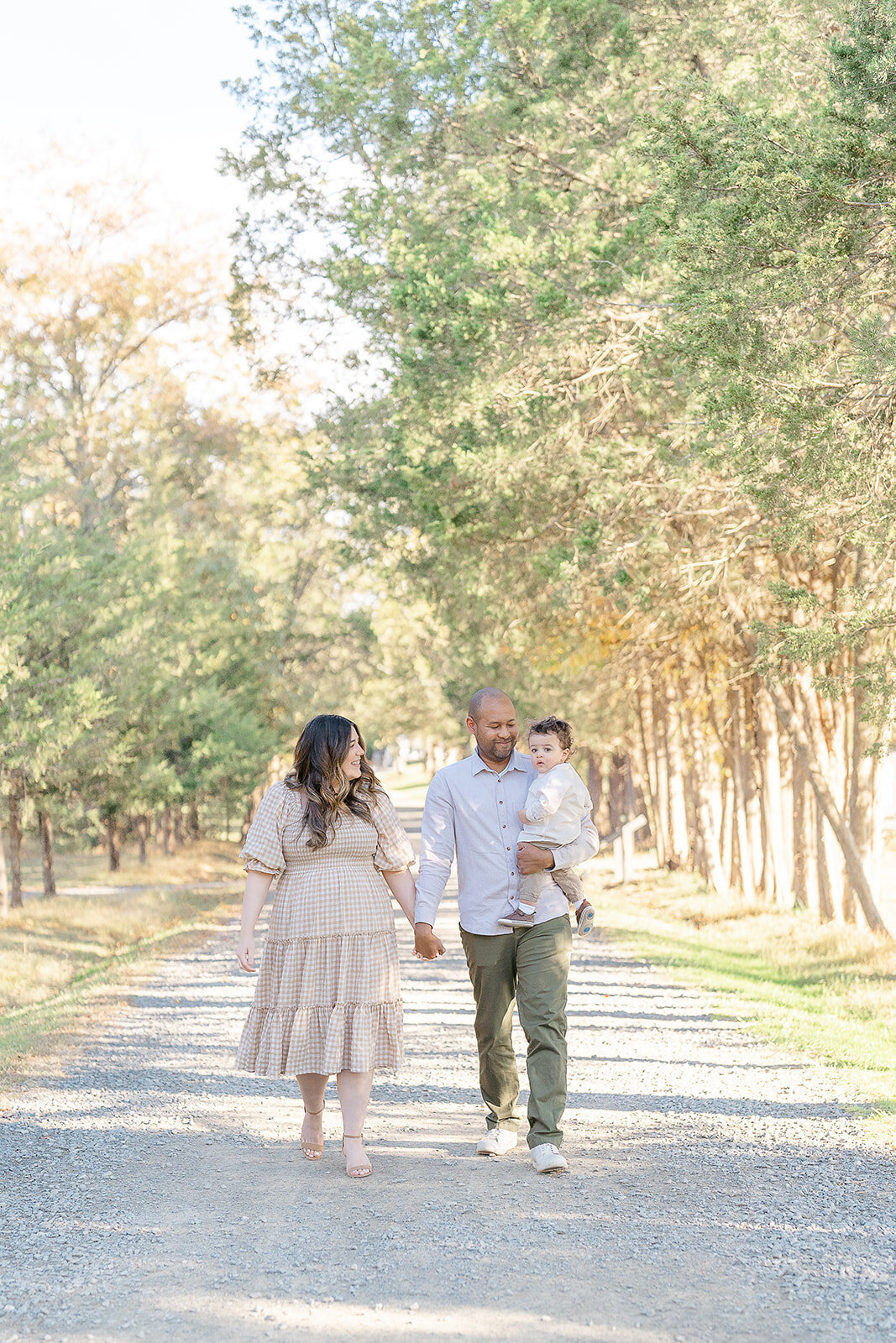 parents adore son during Alexandria, Virginia fall minis