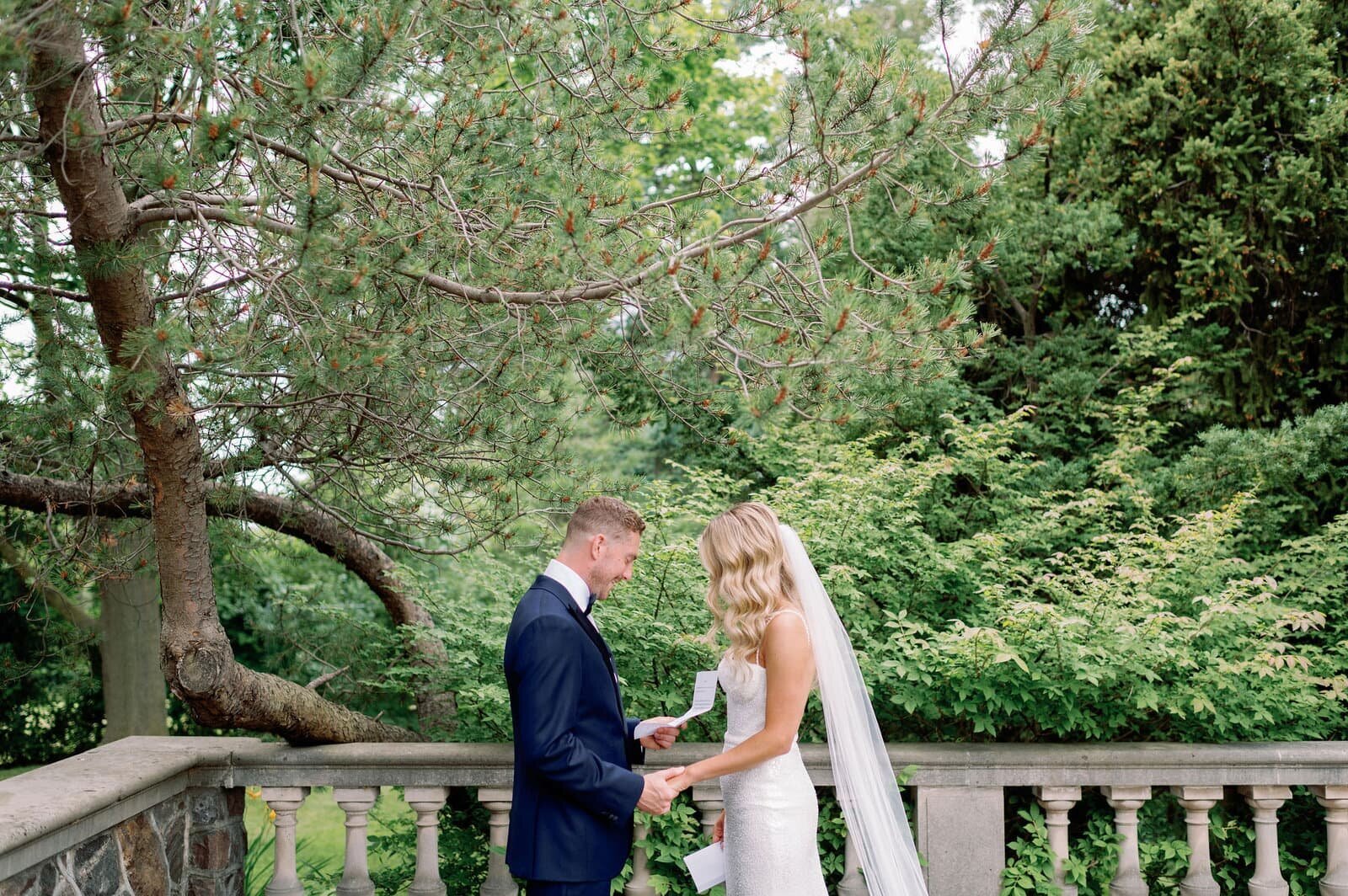 Bride and Groom Private Vows at Graydon Hall Manor Toronto Jacqueline James Photography