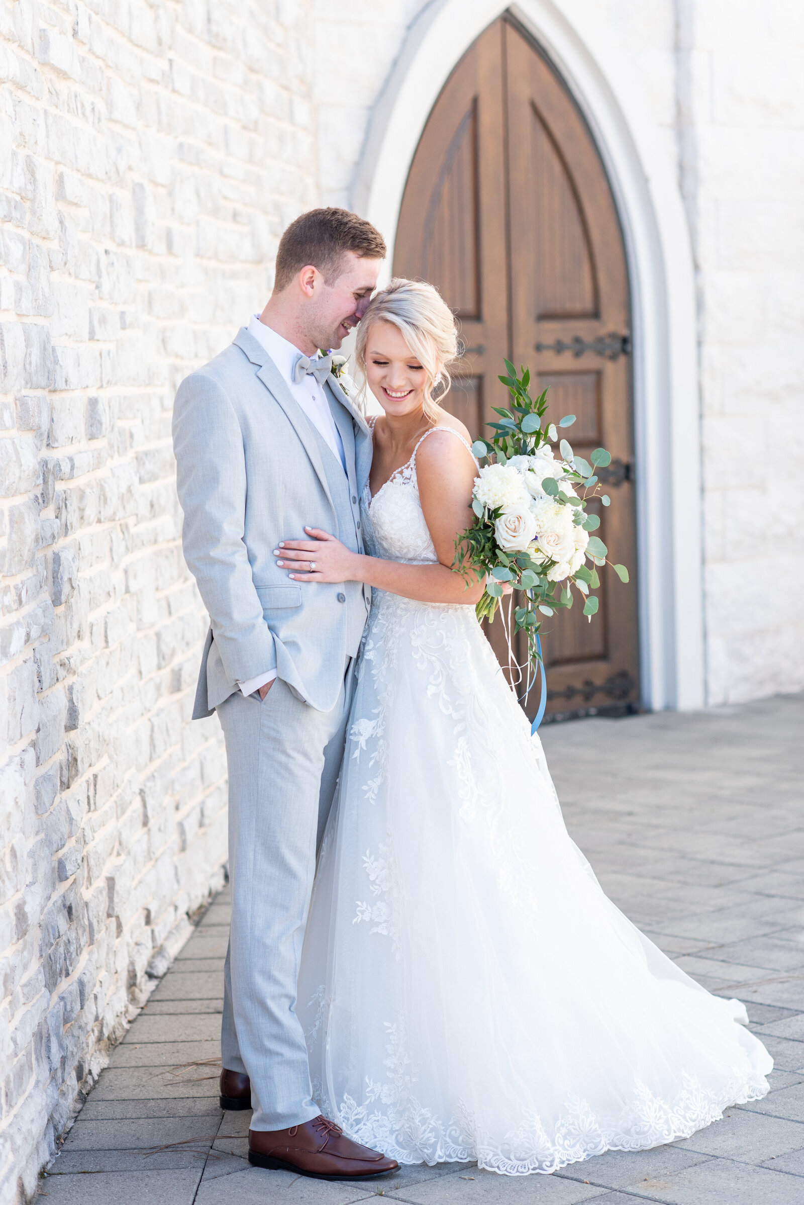 portrait of bride and groom