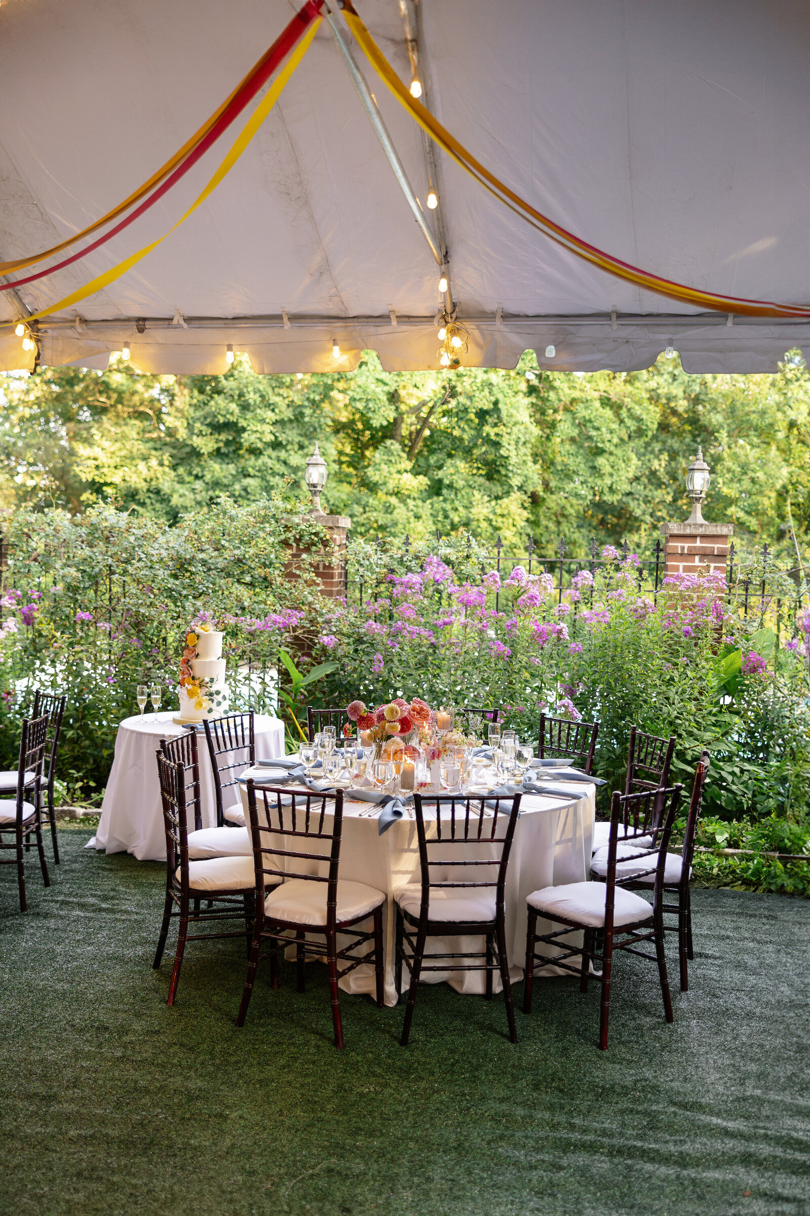 107_Kate Campbell Floral Colorful Indian Wedding at Gramercy Mansion Reception by Anna Schmidt photo