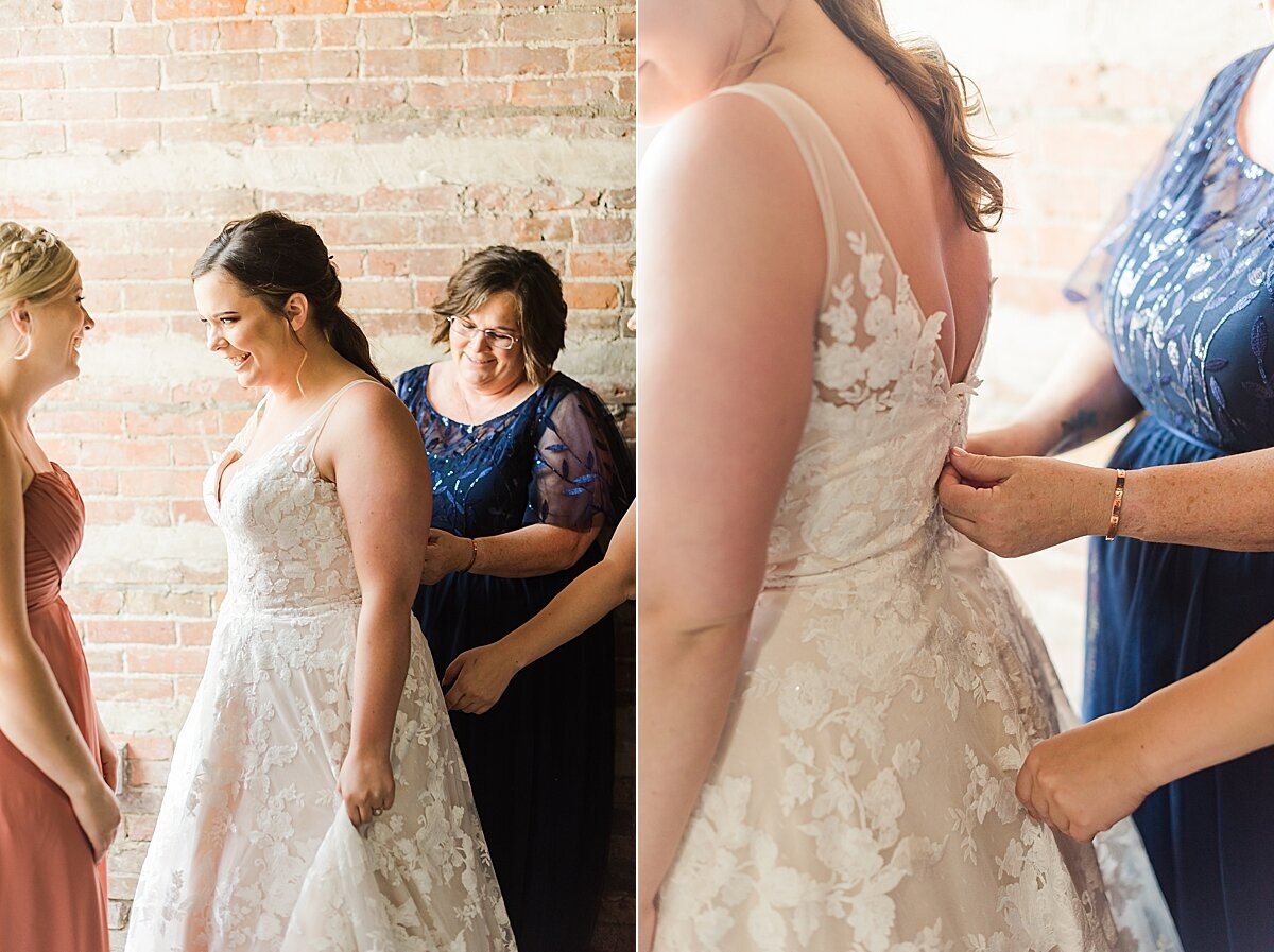 Navy & Rose Summer Backyard Wedding | Danvers, IL_0008