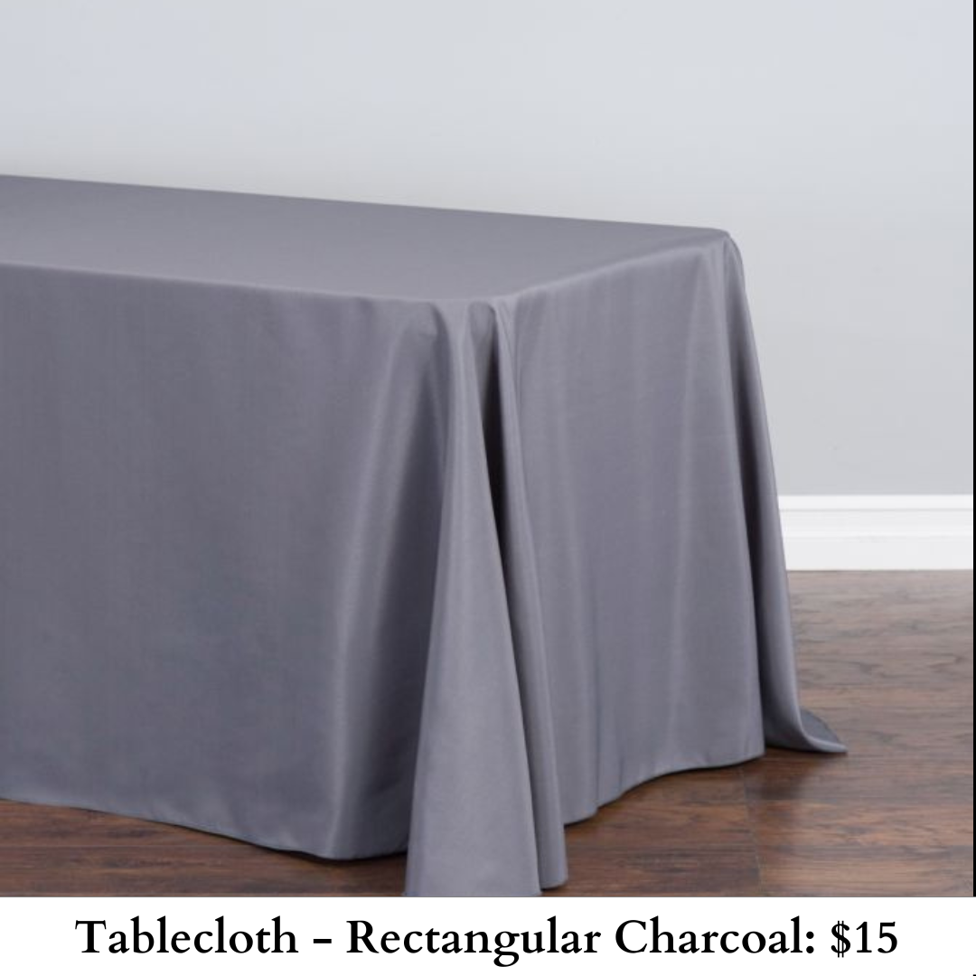 Tablecloth-Rectangular Charcoal-299