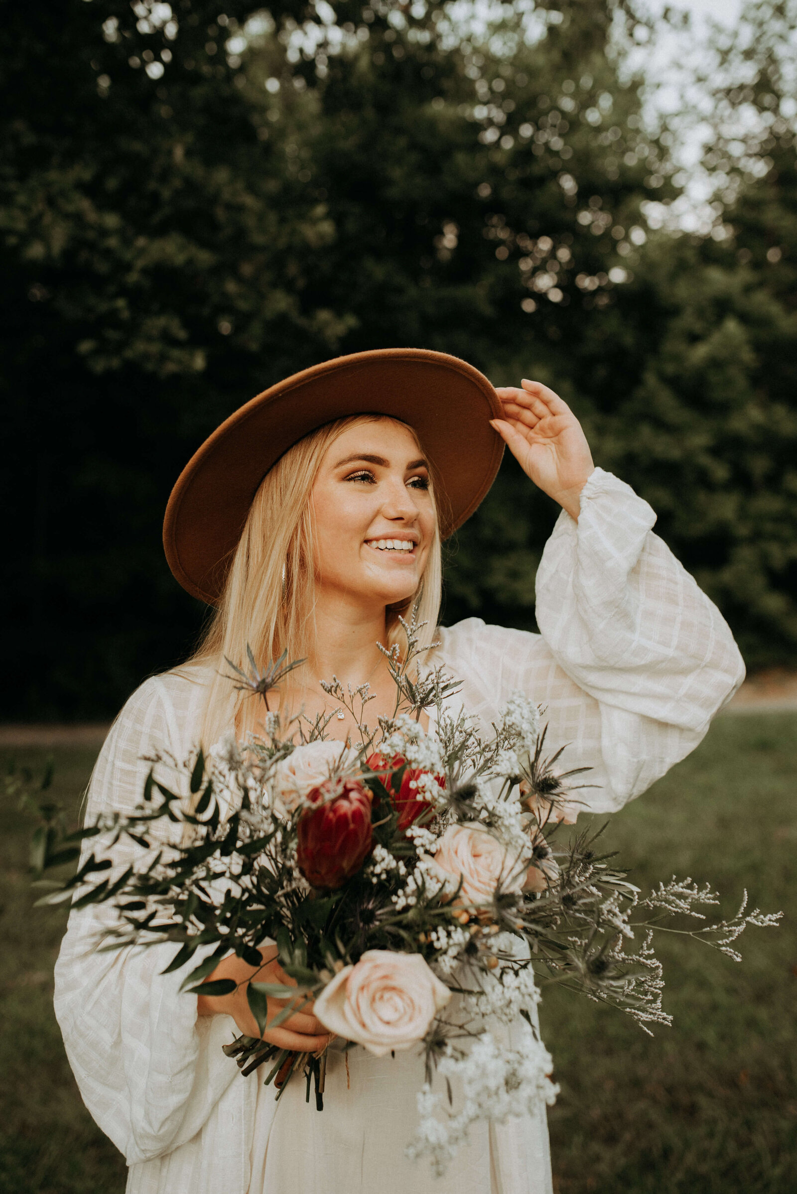 bride in dress by Free People