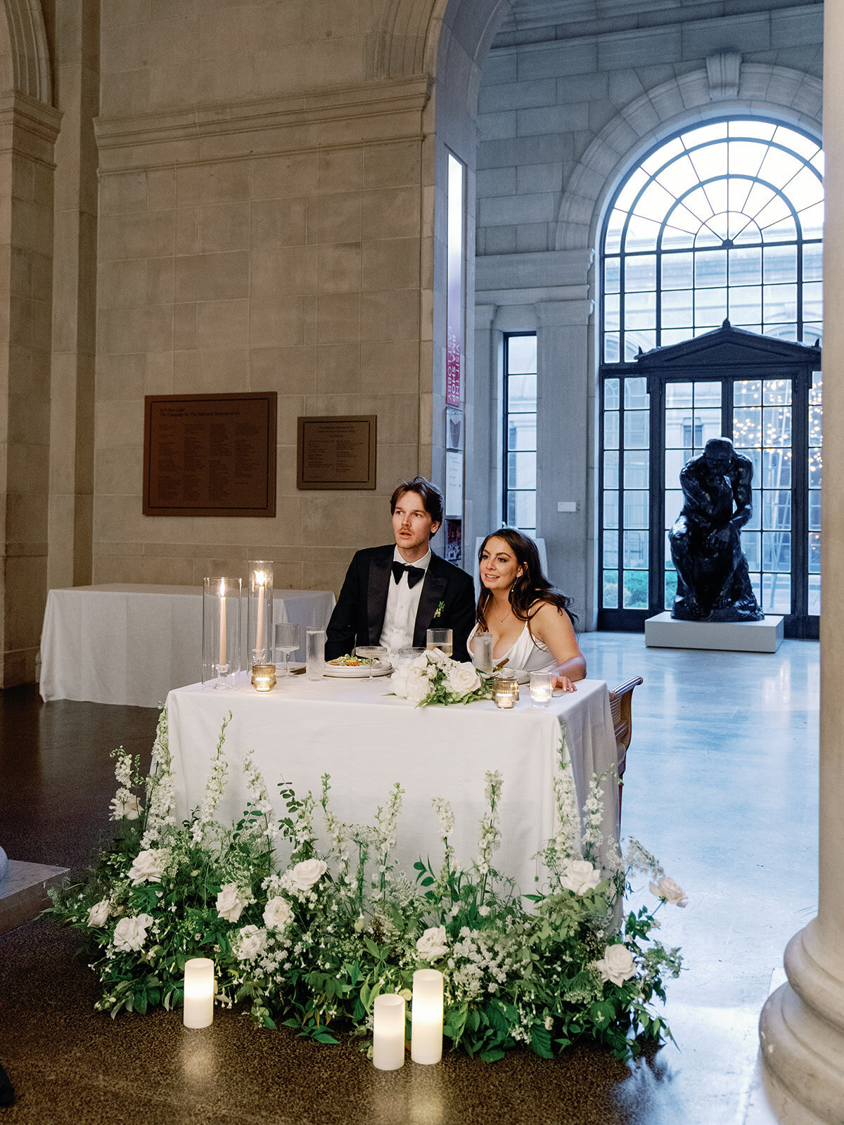 91_Kate Campbell Floral BMA Baltimore Museum of Art Wedding Vibey Reception by Nikki Daskalakis photo