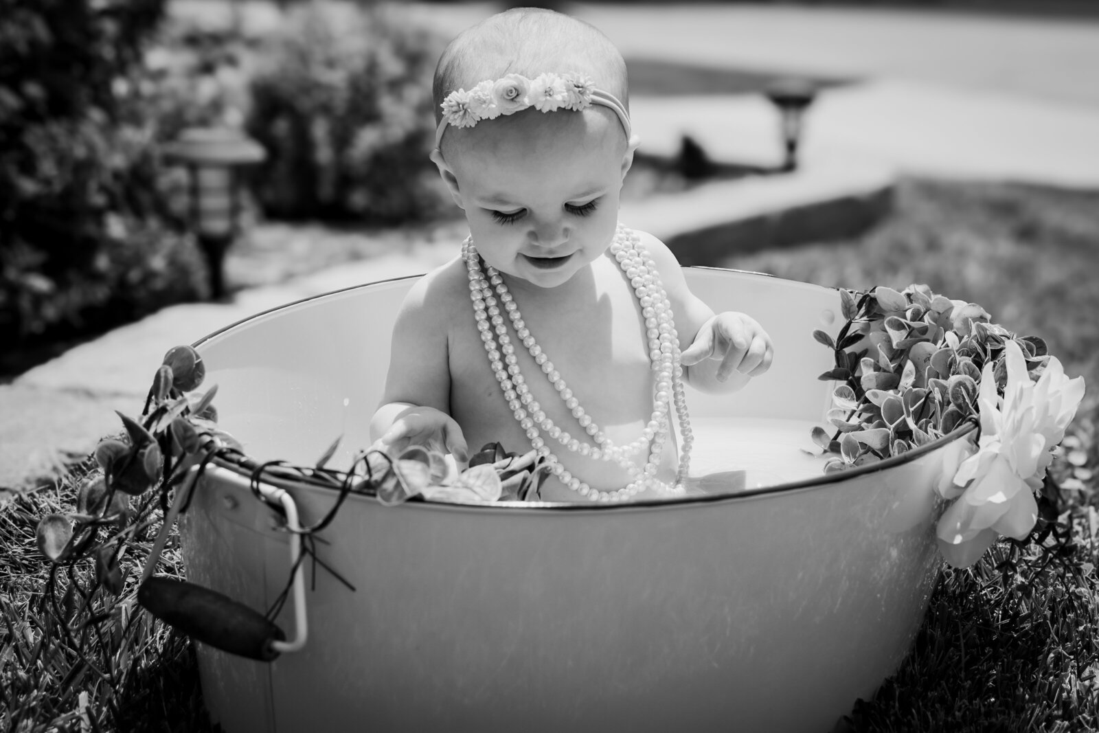 Baby Milk Bath Portrait 1