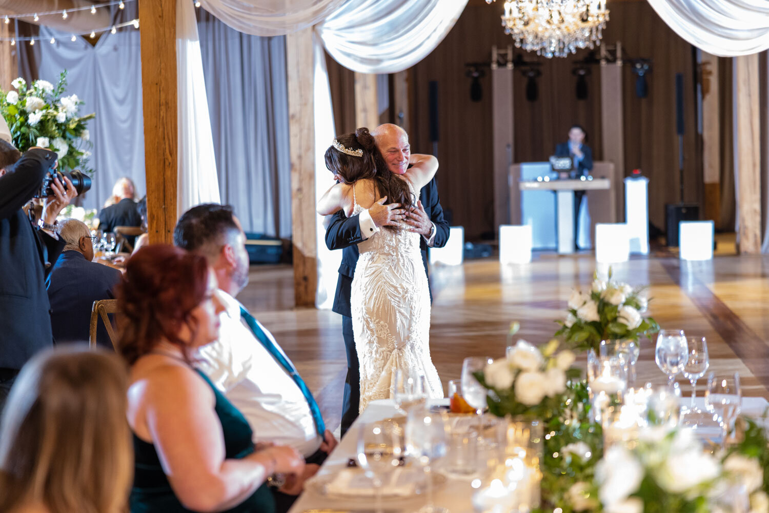Bride and father's sweet dance